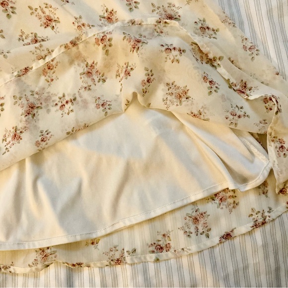 Forever 21 cream floral mini dress - Picture 6 of 8